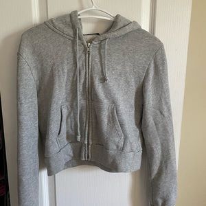 Brandy Melville cropped zip up